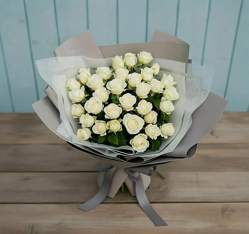 Букет Белоснежная нежность в Шербакуле