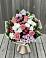 Букет цветов из: Альстромерии, Гвоздики, Розы и Хризантемы в Шербакуле