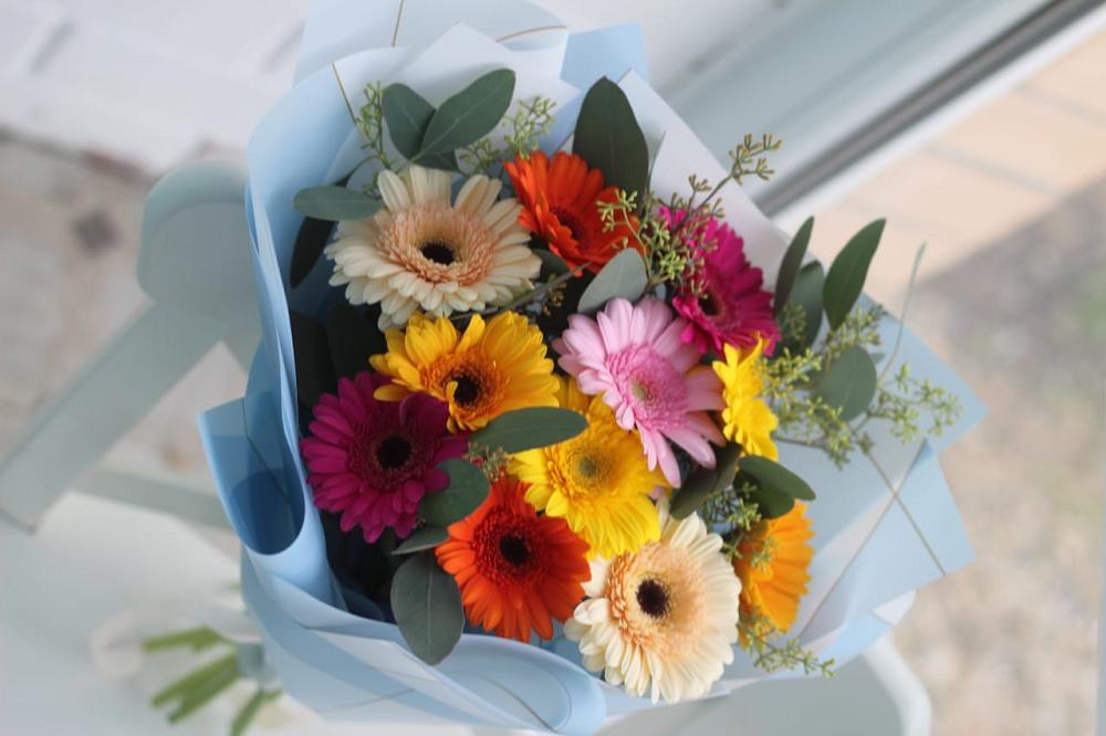 Букет цветов из: Герберы в Шербакуле