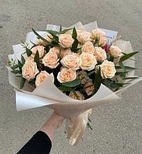 Букет Кремовые розы Латте в Шербакуле