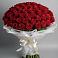 Букет 101 Красная роза Блэк Мэджик в Шербакуле