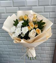 Букет цветов из:  Розы и Хризантемы в Шербакуле