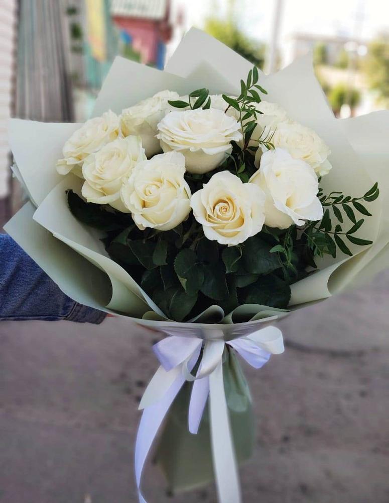 Букет Белые розы Проуд в Шербакуле