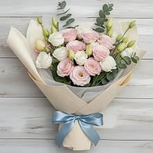 Букет цветов из:  Лизиантусы в Шербакуле