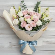 Букет цветов из:  Лизиантусы в Шербакуле