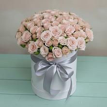 Цветочная композиция из Розы в шляпной коробке #REPLACE_PRED# Шербакуле