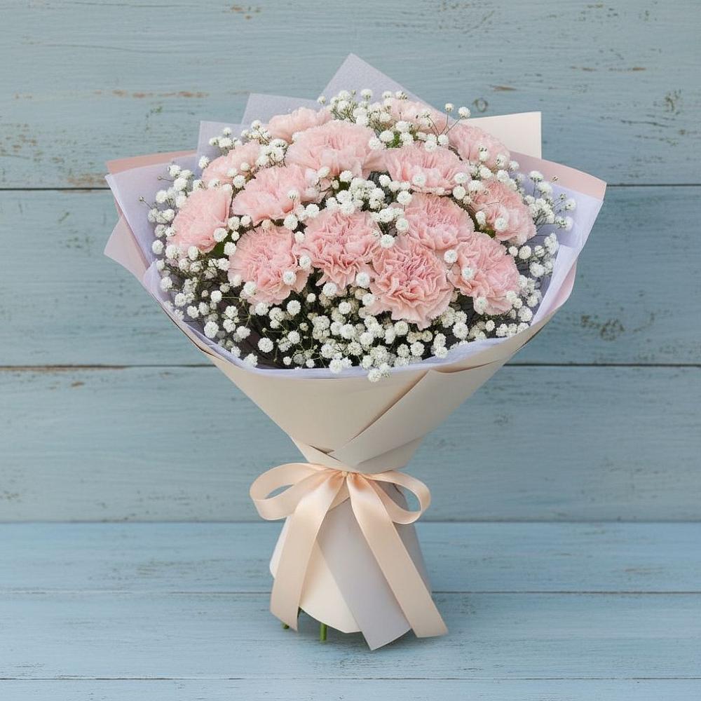 Букет цветов из: Гвоздики в Шербакуле