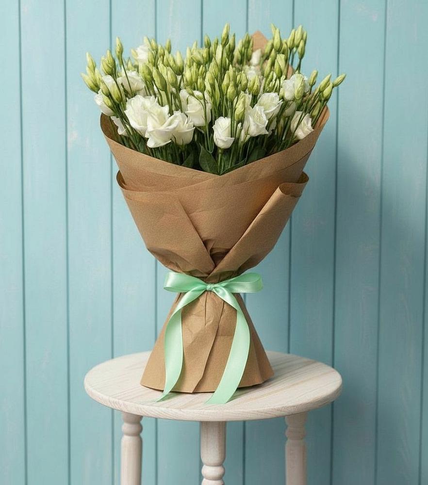 Букет цветов из: Лизиантусы в Шербакуле