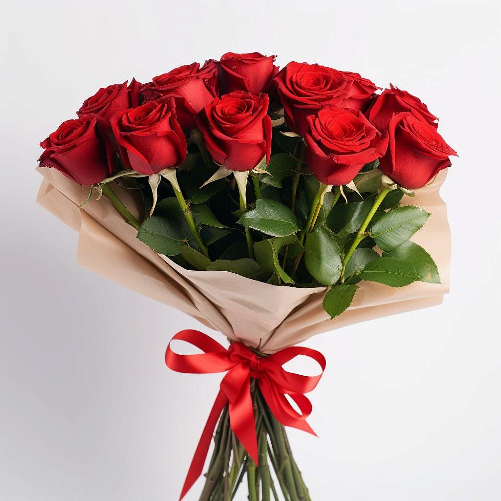 Букет 11 Красных роз Эдлесс Лав в Шербакуле