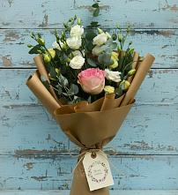 Букет цветов из:  Розы и Лизиантусы в Шербакуле