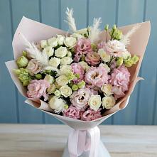 Букет цветов из:  Альстромерии и Розы в Шербакуле